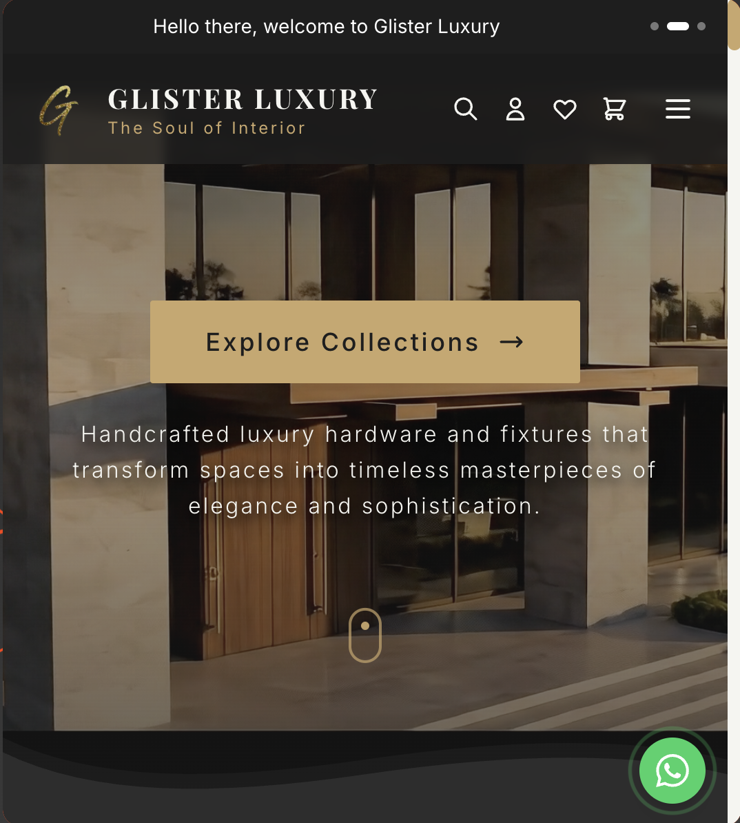 Glister Luxury E-Commerce Platform